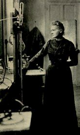 Marie Curie in her laboratory